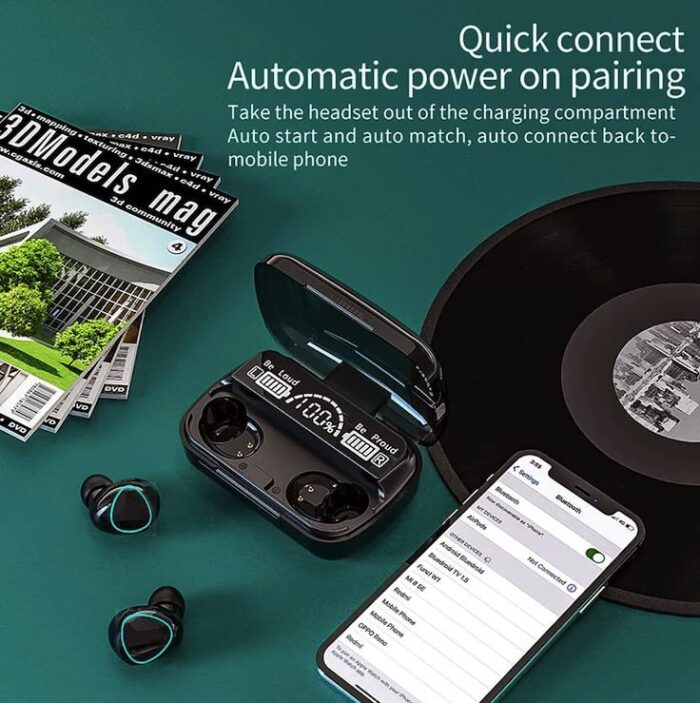 M10 TWS Wireless Earbuds with Charging Power Bank &amp; LED Display 3D Touch Bluetooth Headset