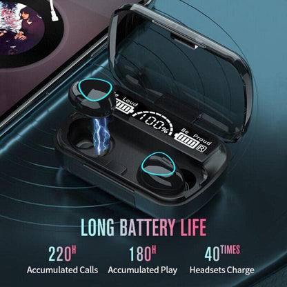 M10 TWS Wireless Earbuds with Charging Power Bank &amp; LED Display 3D Touch Bluetooth Headset